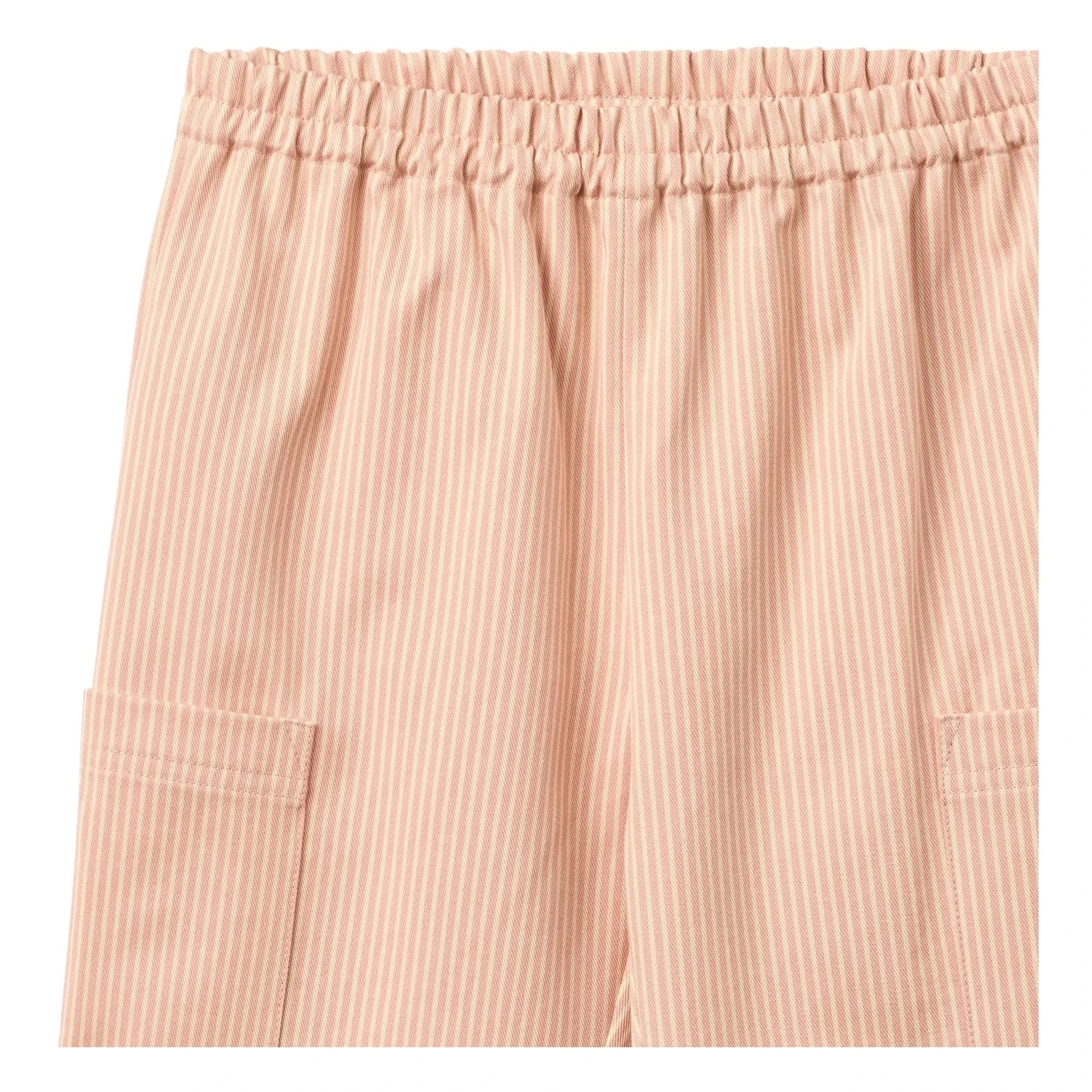 Wheat - Kalloa Striped Organic Cotton Pants | Peach