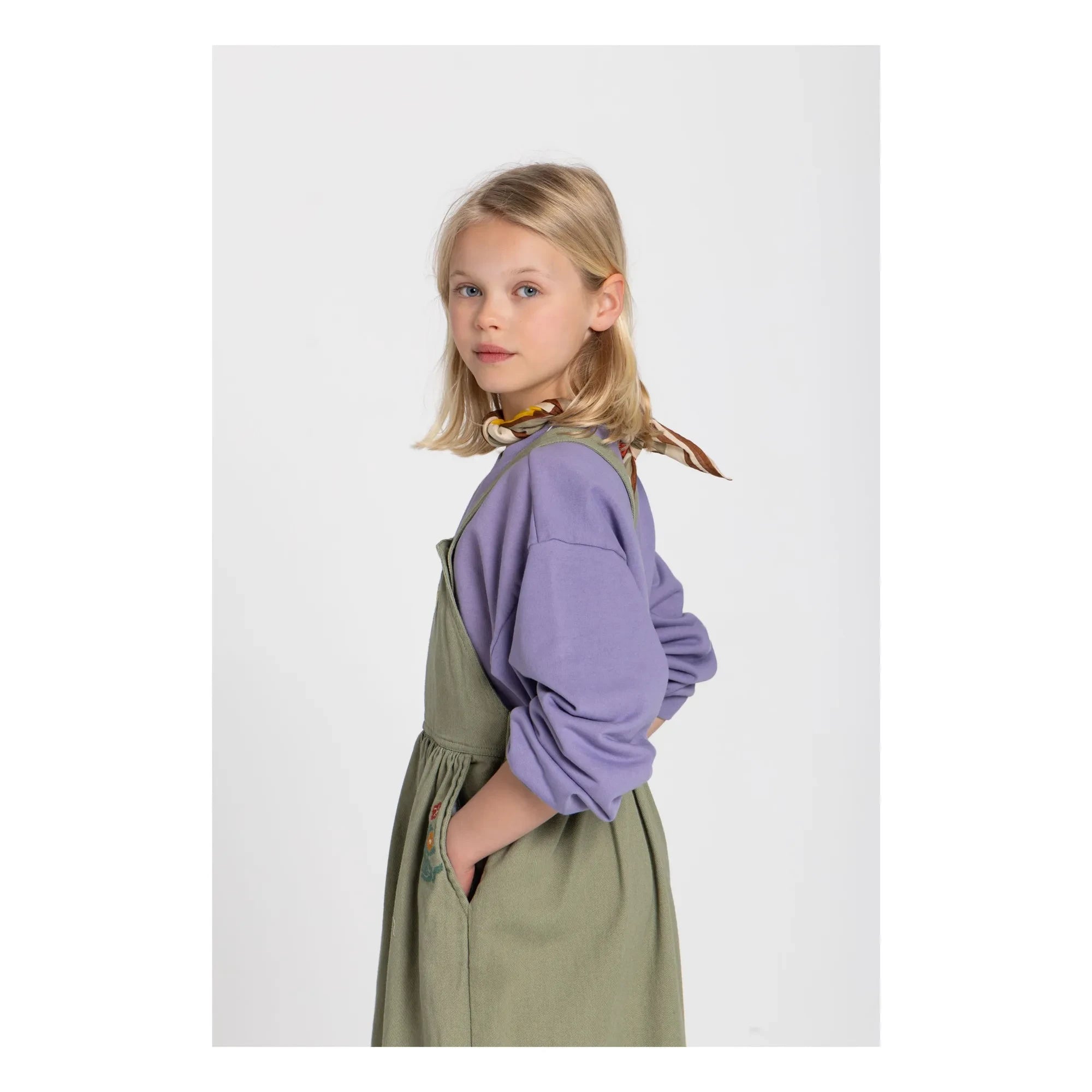Hundred Pieces - Devi Fleurie Overall Dress | Almond Green