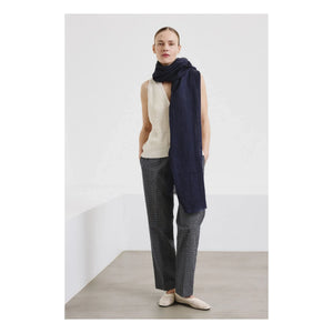 Pomandère - Knitted cardigan in cotton and linen | Cream