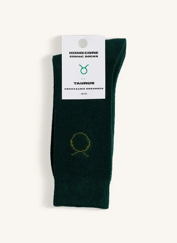 Homecore - Zodiac Taurus Socks | Green