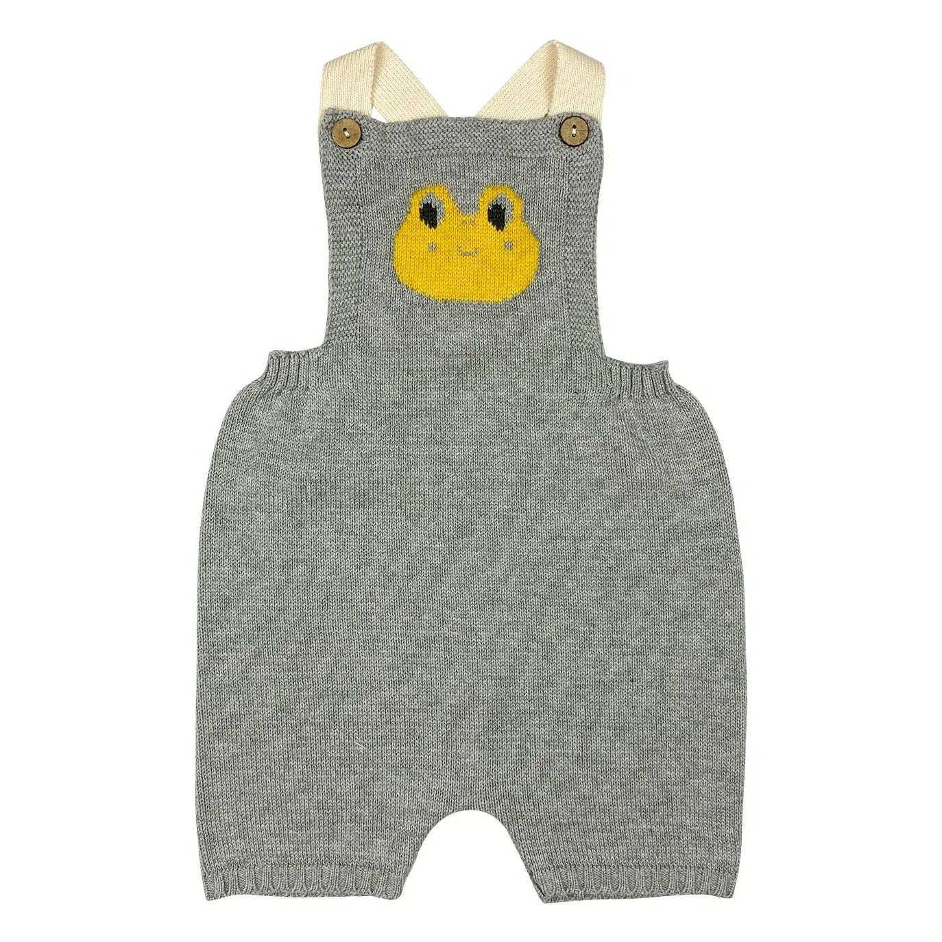 Bayiri - Doro Organic Cotton Knitted Short Salopet | Gray