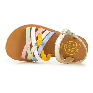 Pom d'Api - Lux Plagette Sandaletler | Altın