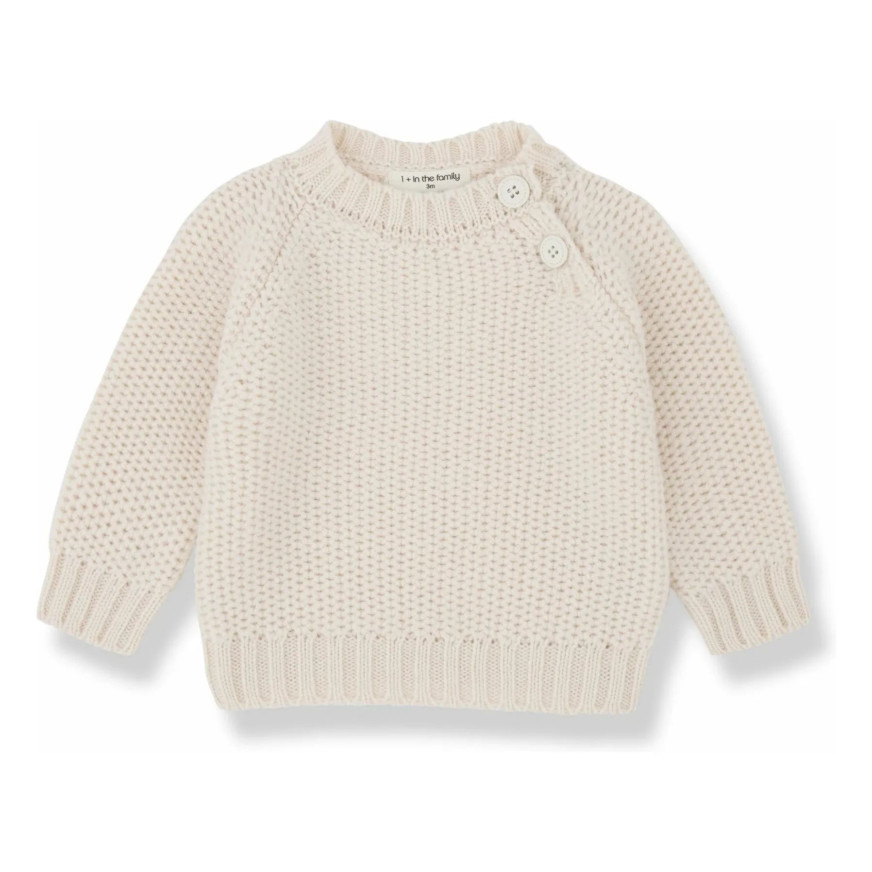 1+ in the family - Jonas Merino Wool Sweater | Ecru