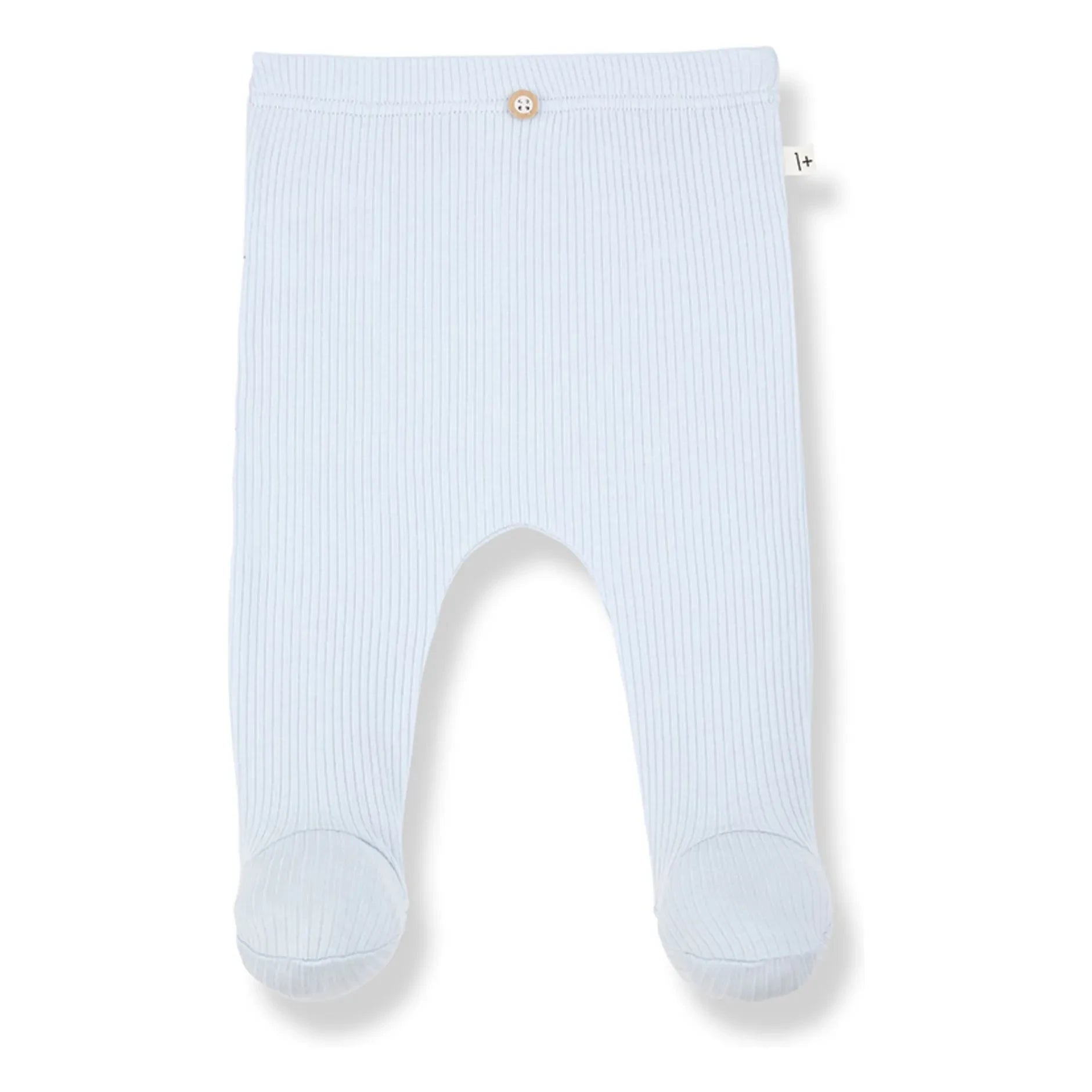 1+ in the family - Mia Ribbed Tights | Light Blue