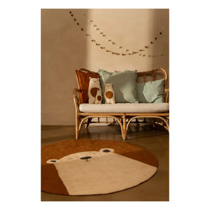 Muskhane - Felt Pasu Grizzly Rug | Powder Pink