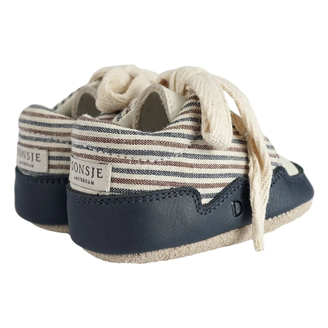 Donsje - Pluksel Striped Sneakers | Night Blue