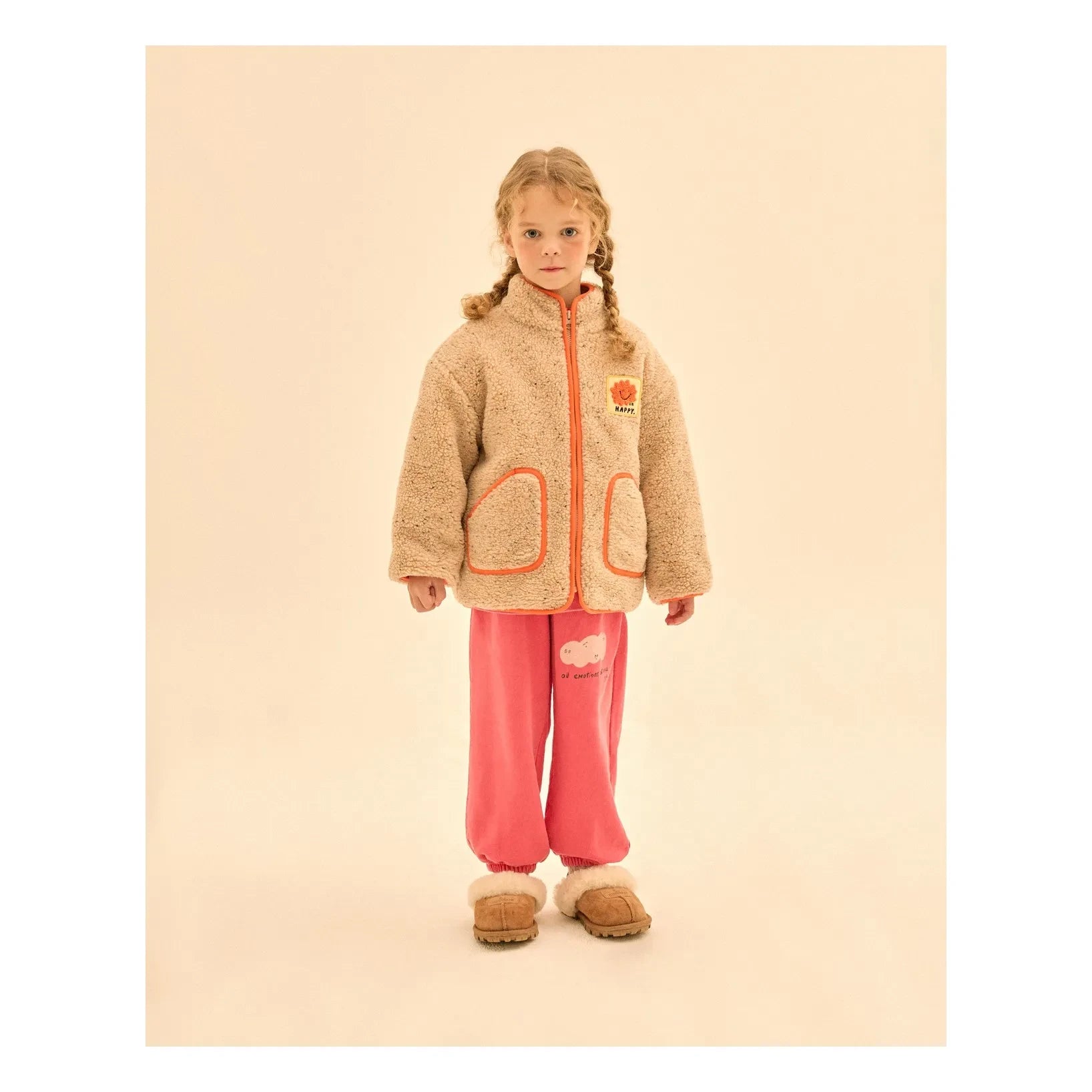 Jelly Mallow - Happy Sherpa-Style Jacket | Beige