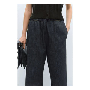 Cordera - Comfortable Elastic Waist Jeans Organic Cotton | Black