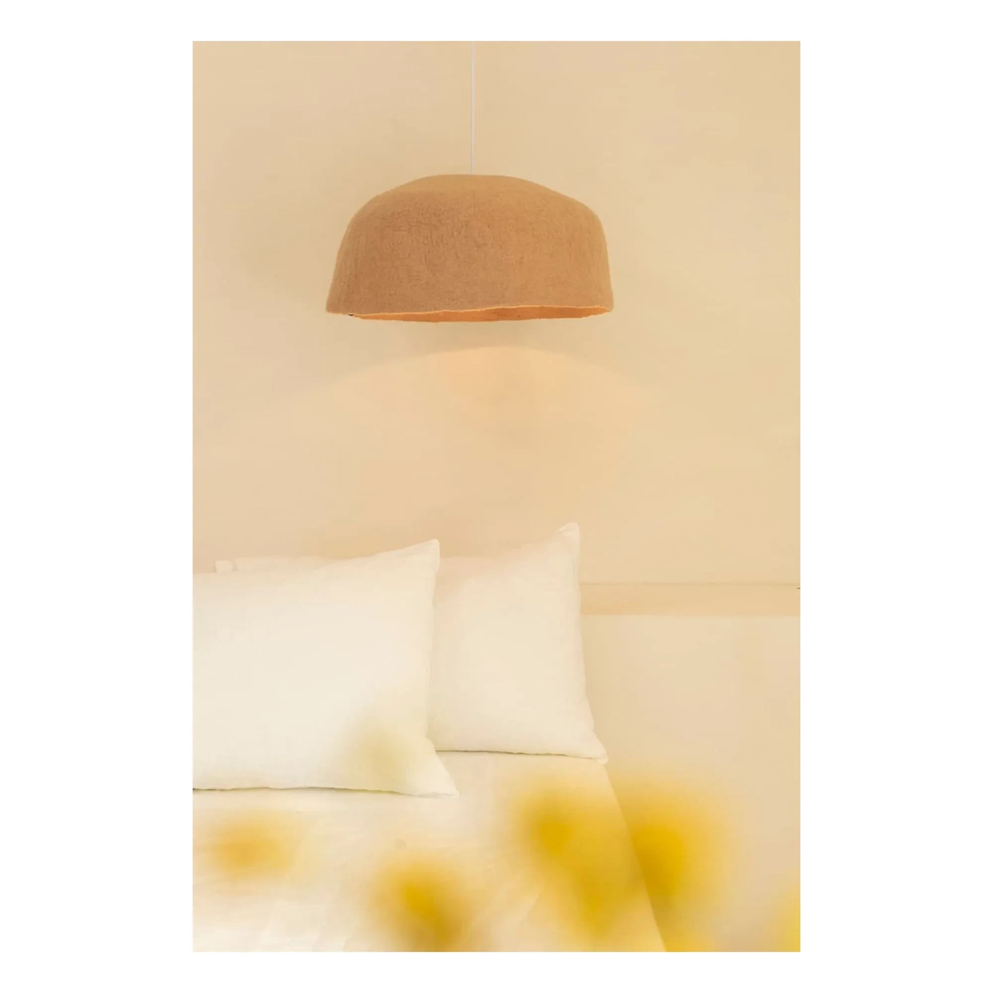 Muskhane - Felt House Lantern | Beige