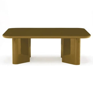 Gabrielle Paris - Thelma lacquered wood and glass coffee table | Green