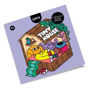 Omy - Tiny House Coloring Book | Purple