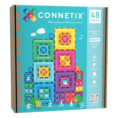 Connetix - Bright Portal Pack - 48 pieces | Rainbow