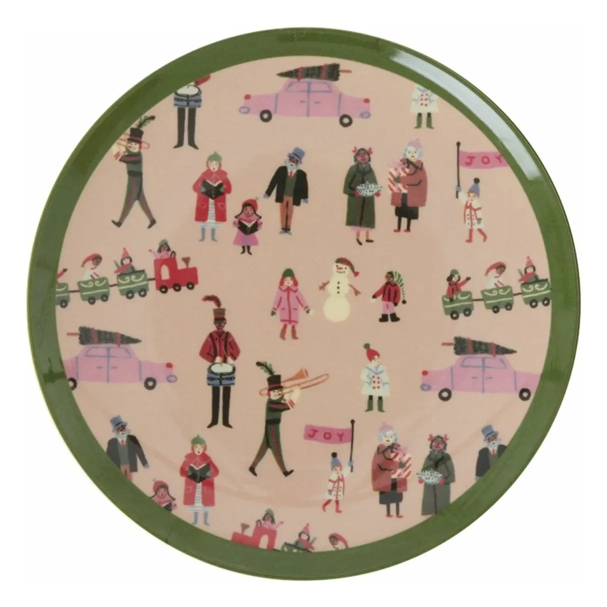 Rice - Holiday Melamine Dessert Plate | Light Pink