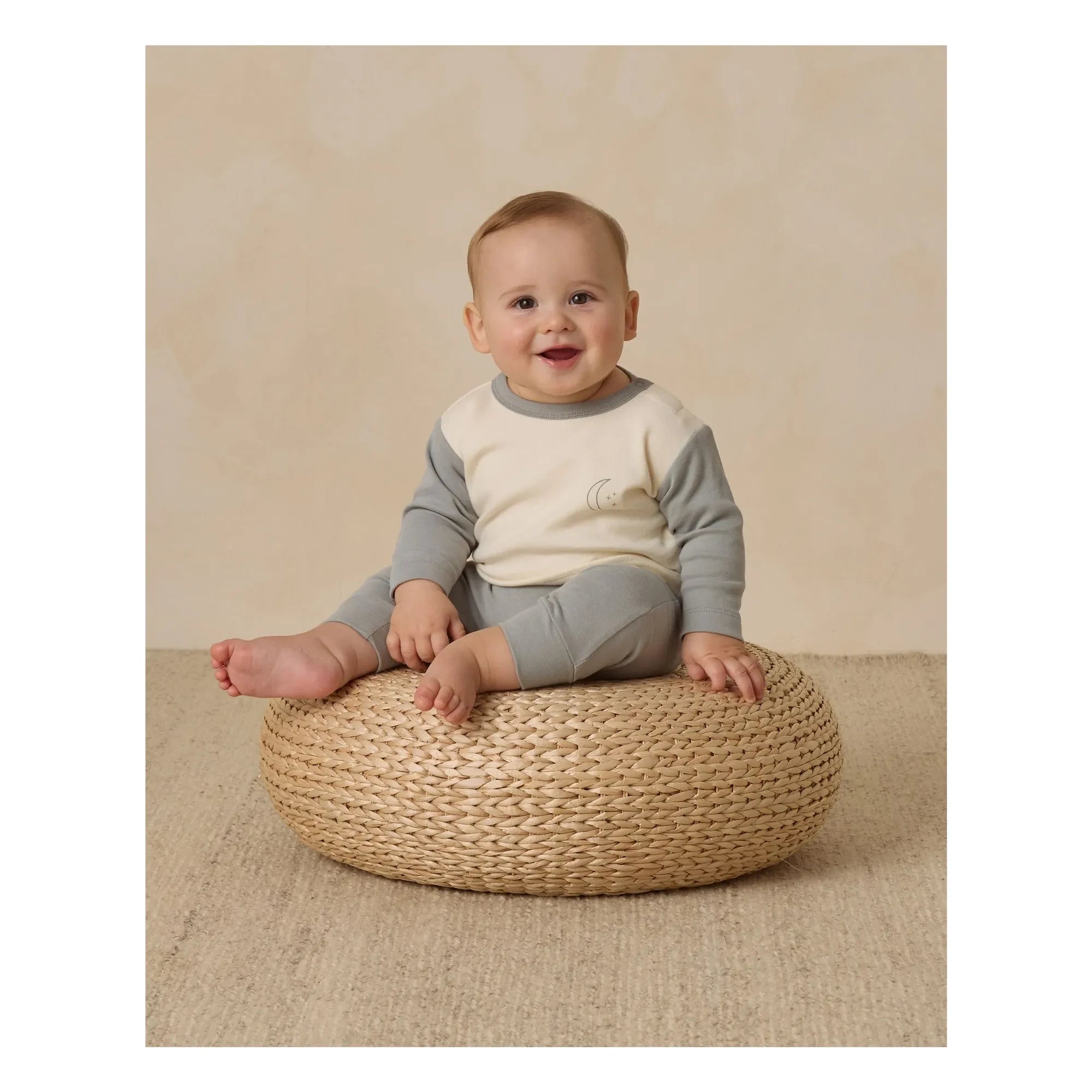 Quincy Mae - Organic Cotton Raglan Pocket T-Shirt | Celadon