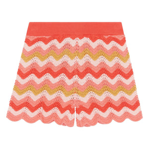 Bonton - Crocheted Grandma Shorts | Coral