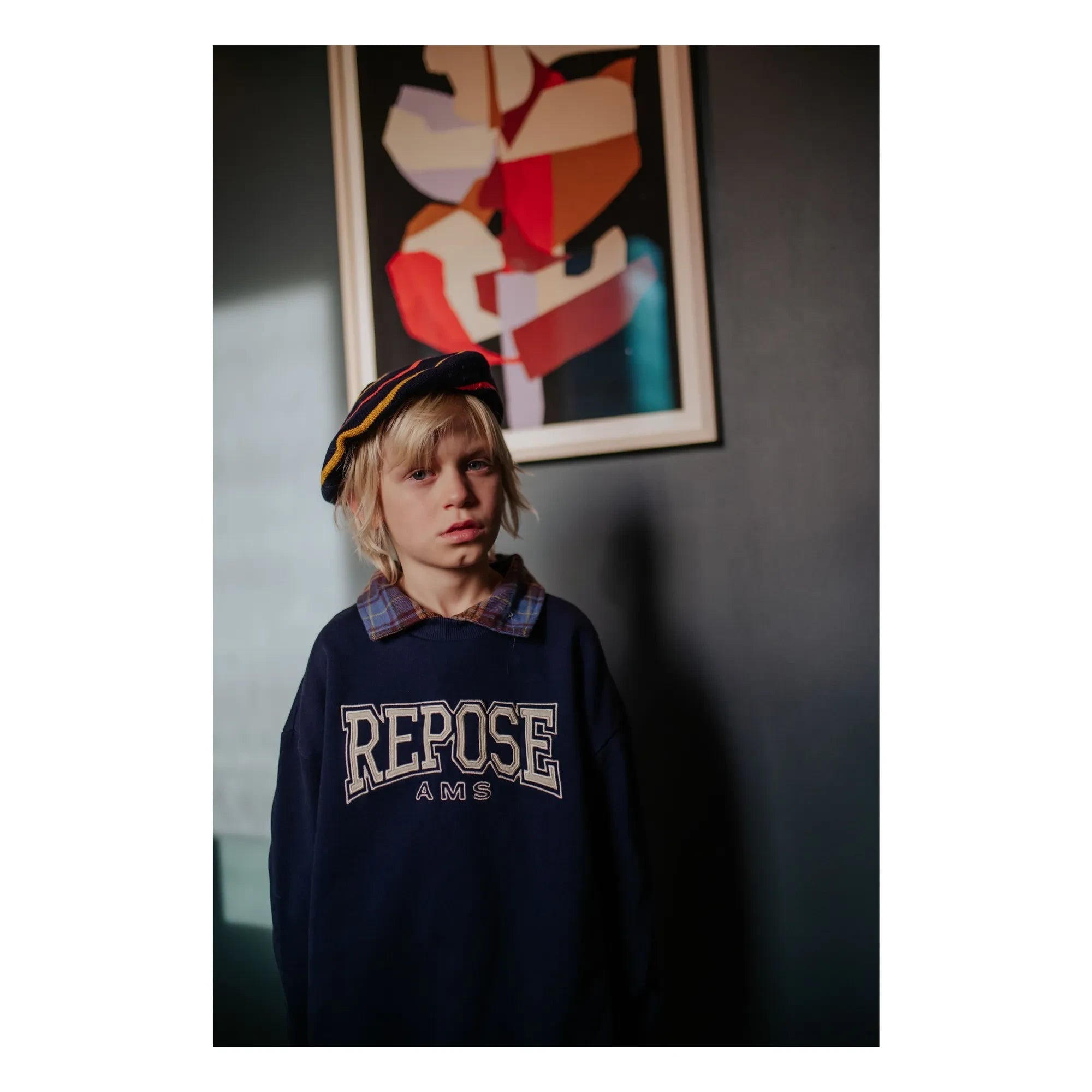 Repose AMS - Cozydrop REPOSE AMS organik pamuklu sweatshirt | Lacivert