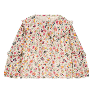 Louise Misha - Cleo Fleurie Organic Cotton Blouse | Cream