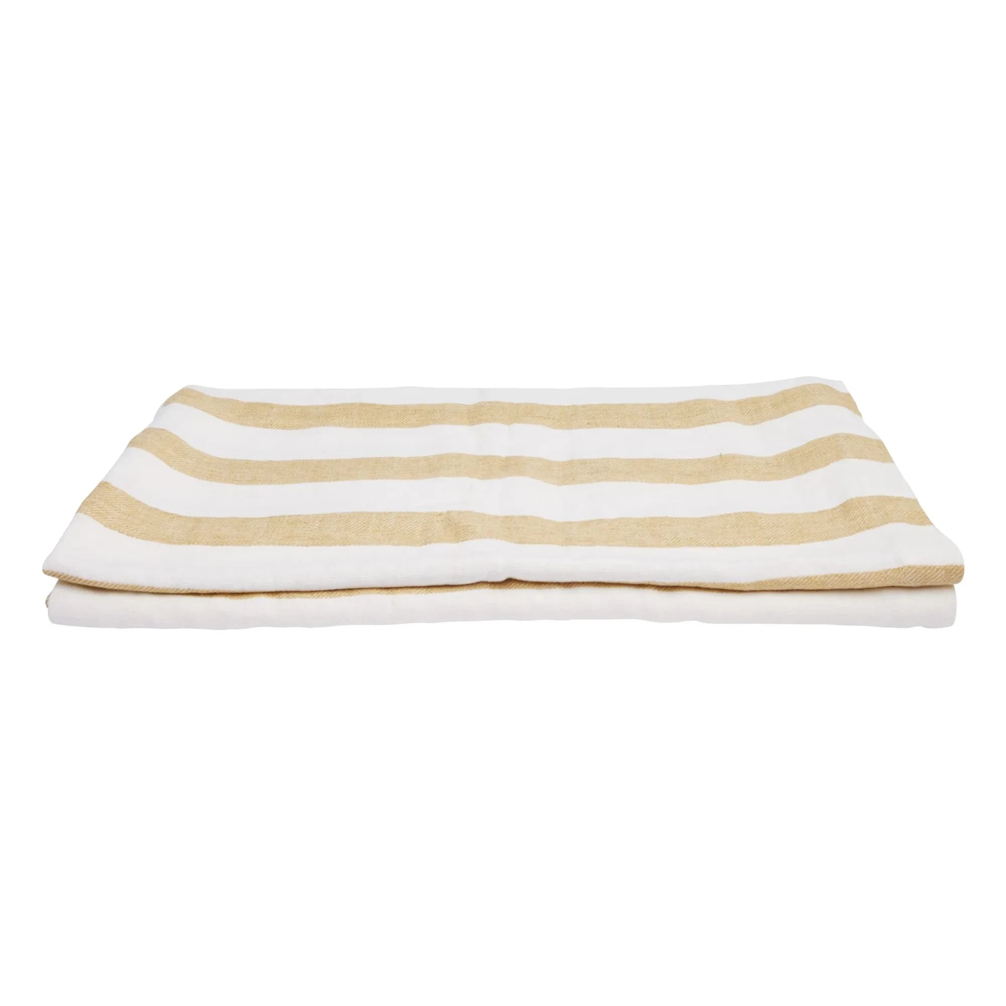 Gabrielle Paris - Bastide Linen Bedspread | Yellow Curry