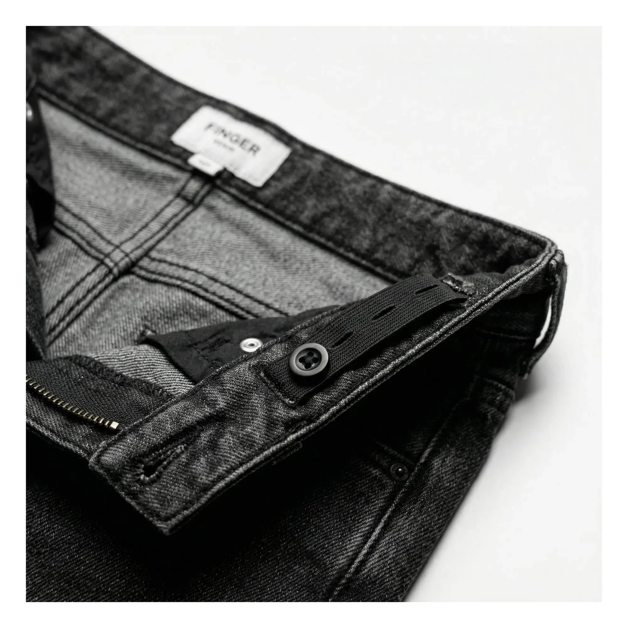 Finger in the nose - Denim Bermuda Şort Tate | Gri