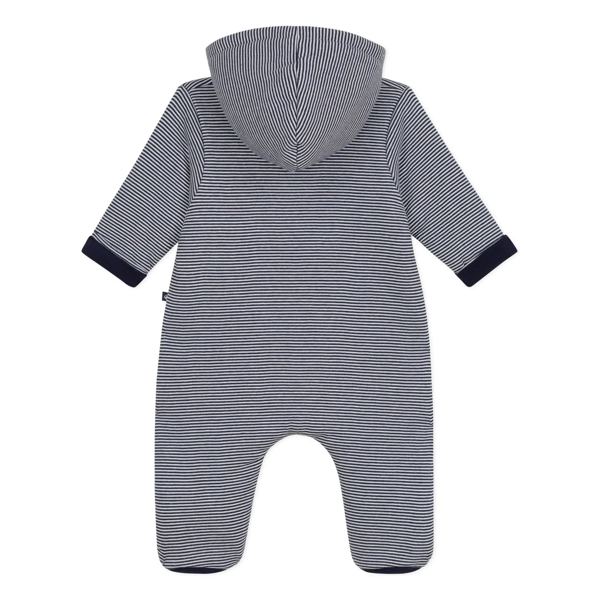 Petit Bateau - Çizgili Organik Pamuk Pilot | Gece mavisi