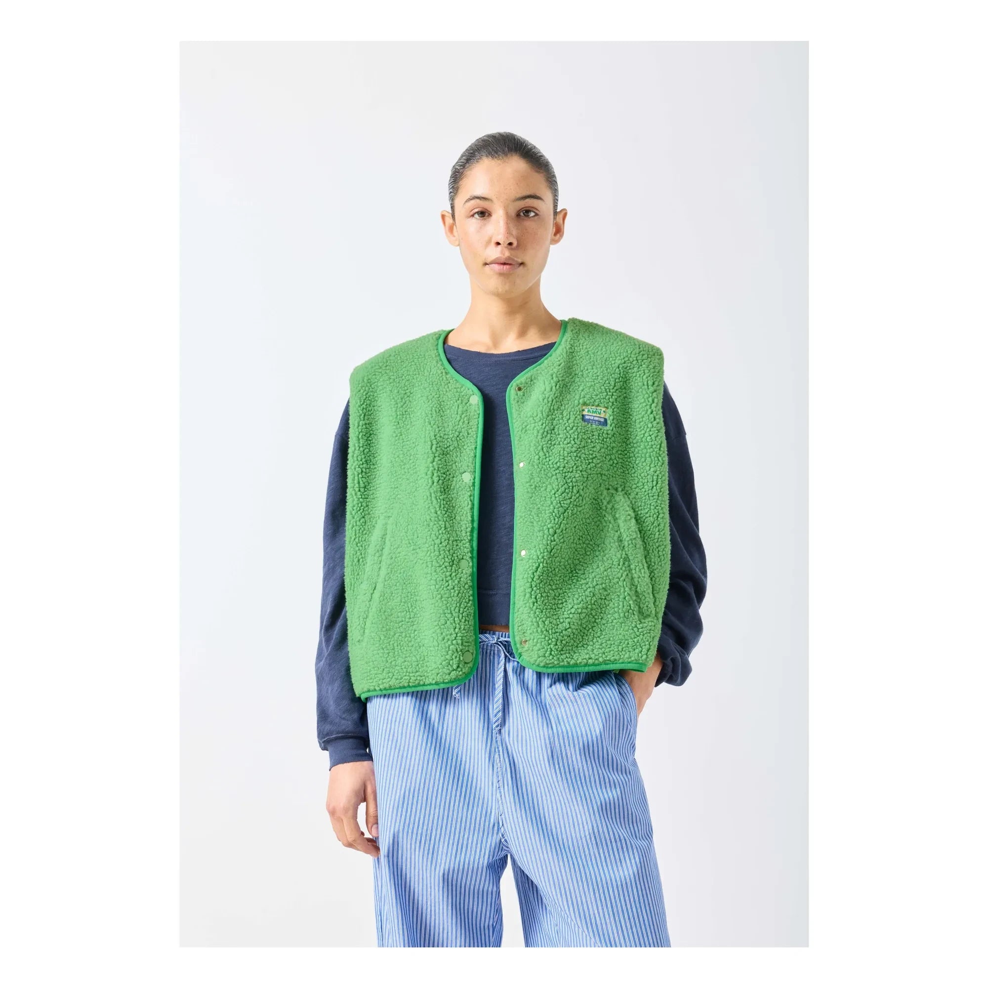 American Vintage - Hoktown Sleeveless Vest | Vert Palmier