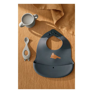 Liewood - Ember Silicone Bibs - Set of 2 | Arctic Sea/Ocean View