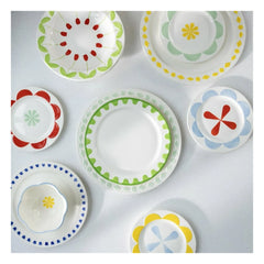 &Klevering - Folk Patterned Plates - Set of 4