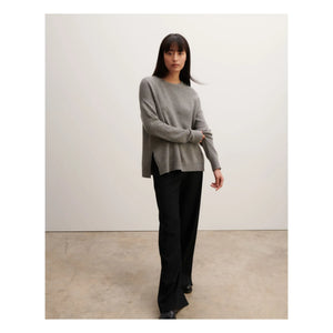 Bompard - Round Neck Cashmere Sweater | Gray