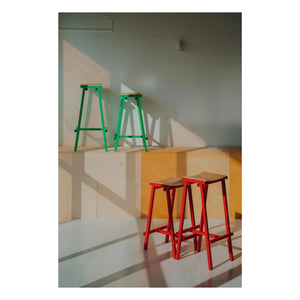 Hay - 75 cm High Stool | Red