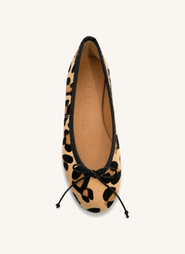 Smallable Kid - Evina Leopard Ballerina Shoes | Ecru