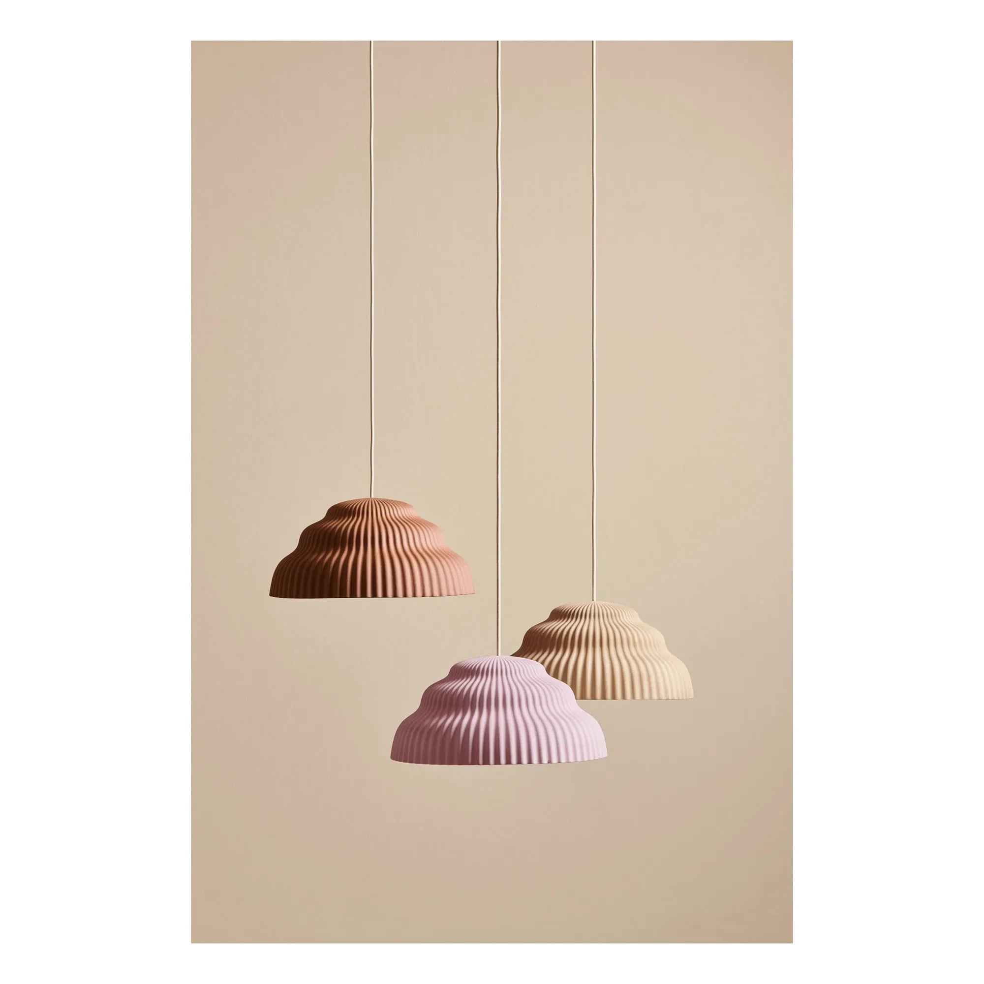Schneid Studio - Kaskad Ceramic Pendant Lamp | Beige