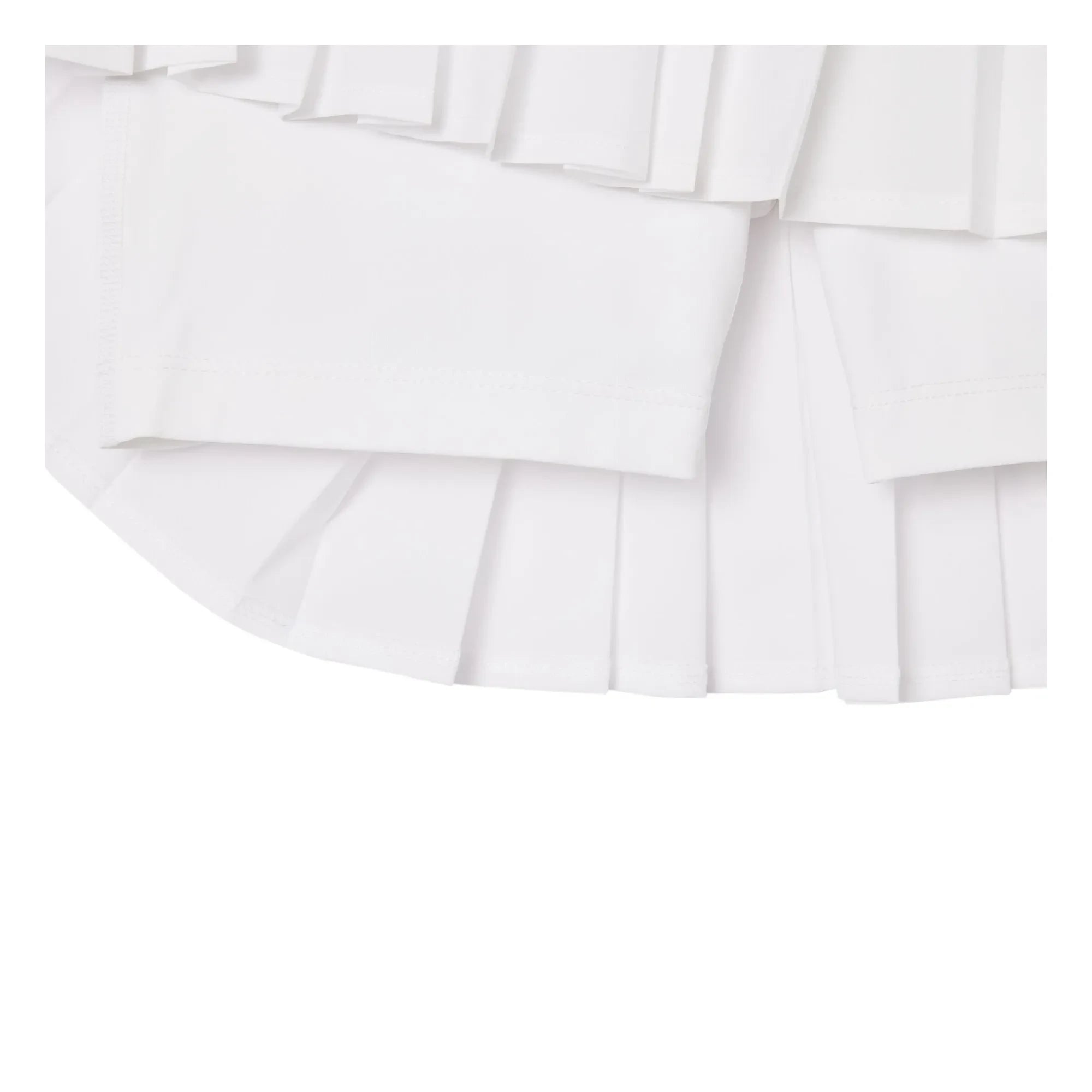 Lacoste - Recycled Fiber Pleated Skirt | White