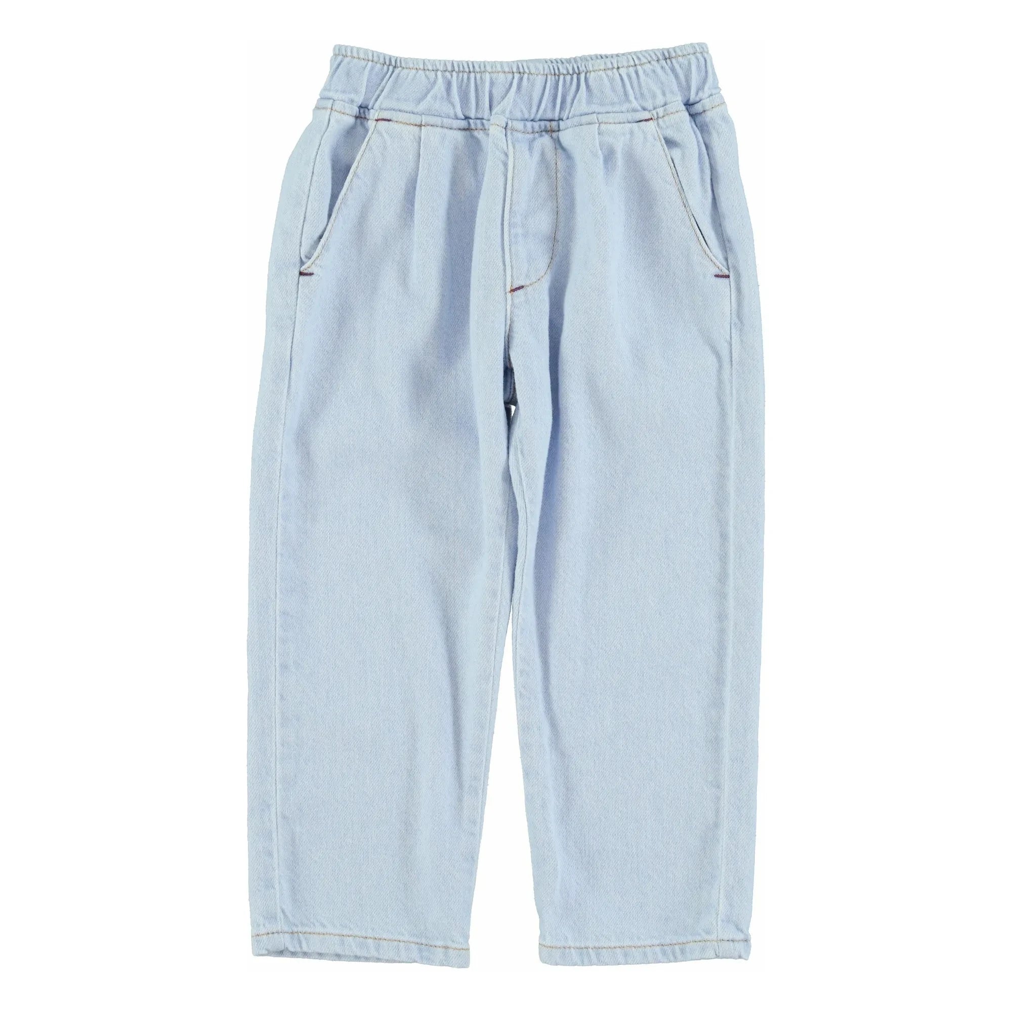 Piupiuchick - Flat Elastic Jeans | Light Blue