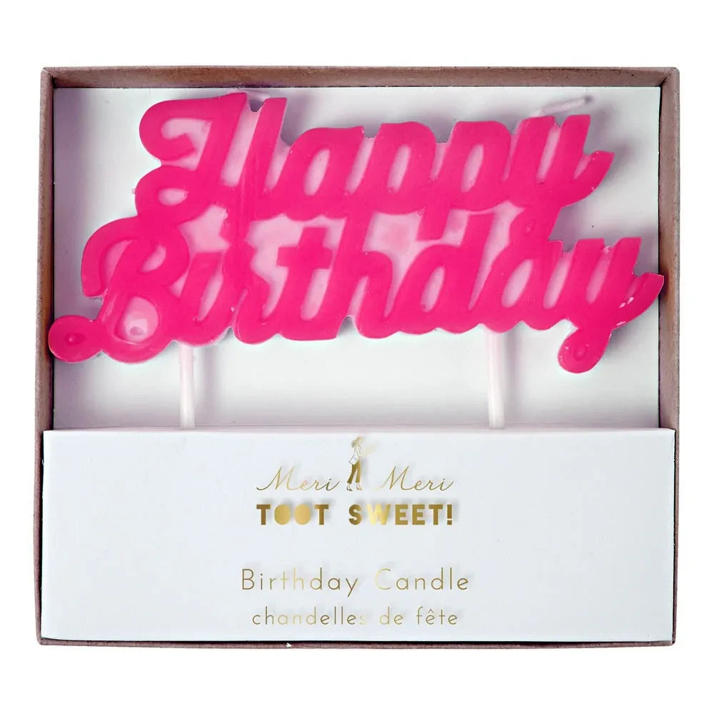 Meri Meri - Happy Birthday Candle