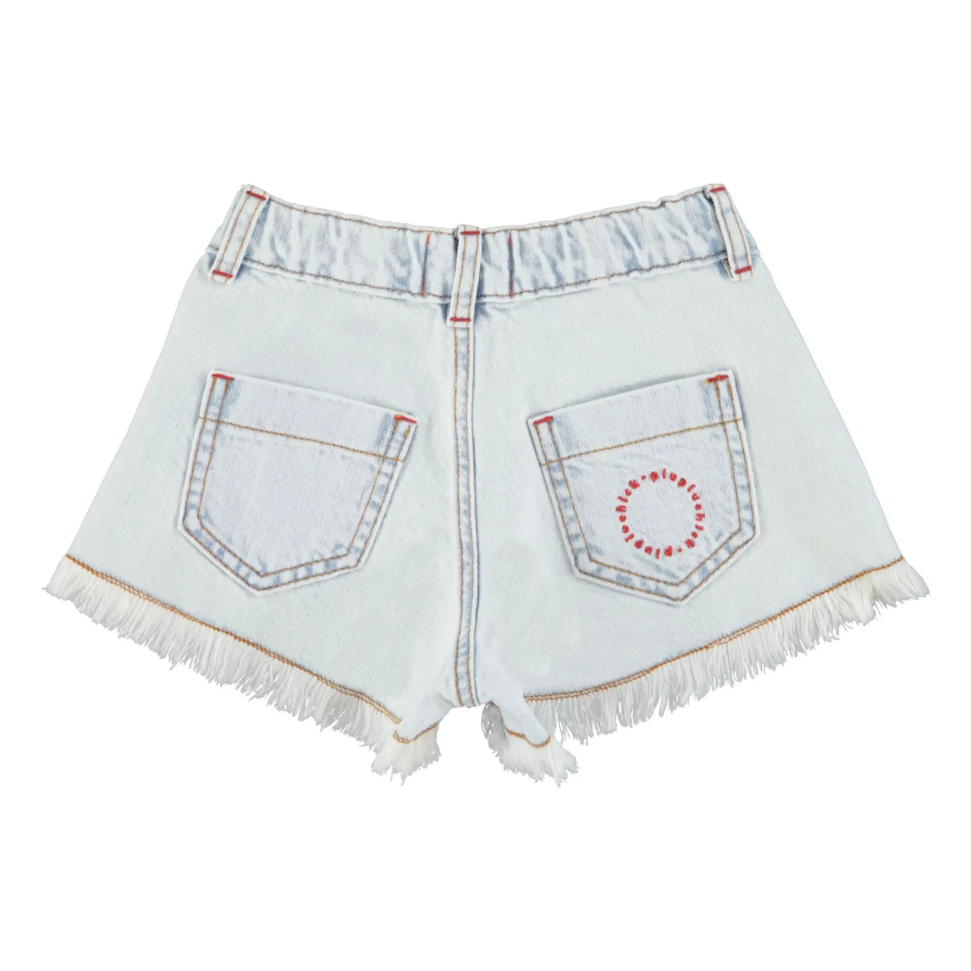 Piupiuchick - Distressed Denim Shorts | Washed Blue
