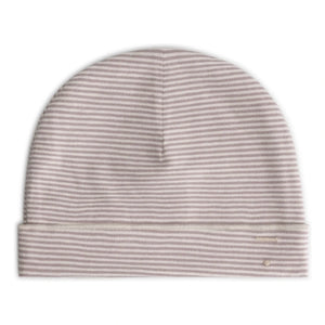 Gray Label - Organic Cotton Striped Beanie | Mauve