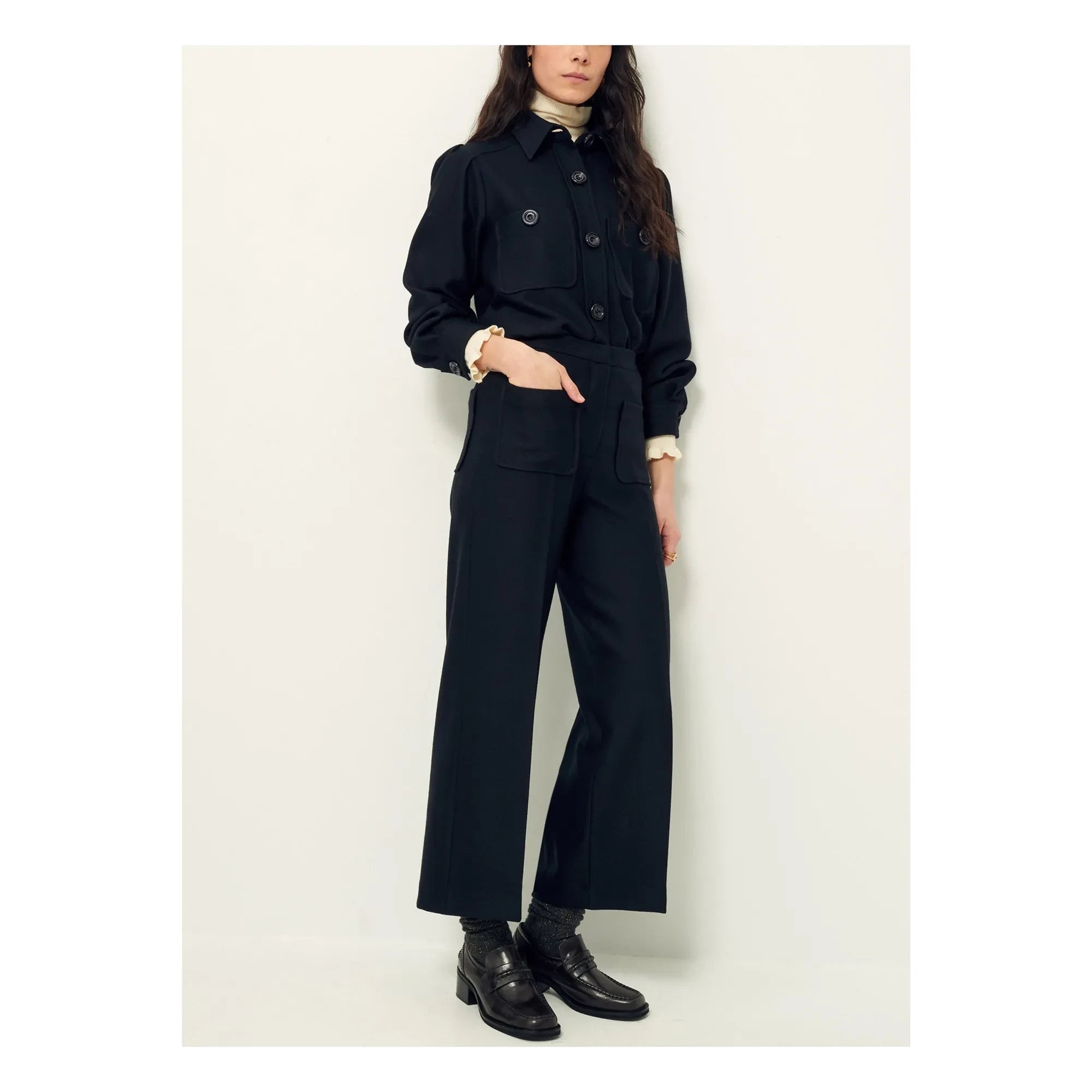 Sessùn - Alberwool Recycled Fiber Trousers | Black