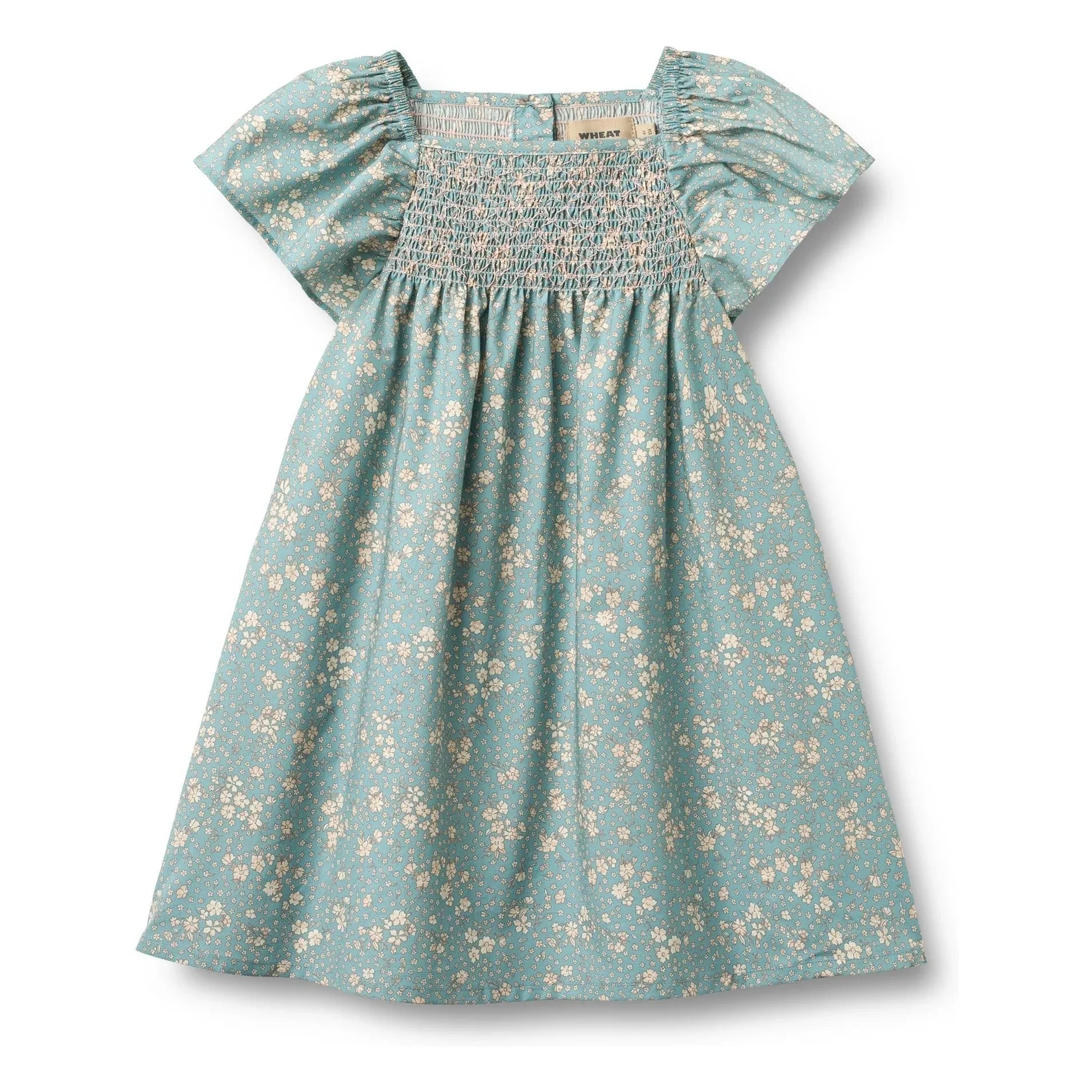 Wheat - Elva Fleurie Organic Cotton Dress | Light Blue