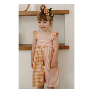 Lilinoa - Romy Patchwork Jumpsuit | Powder Pink