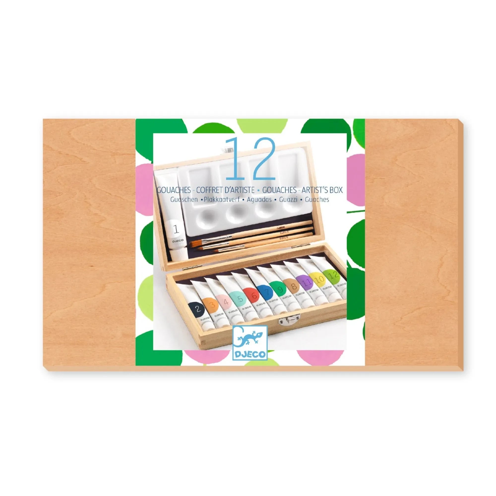 Djeco - Art Set - 12 Gouache Paints