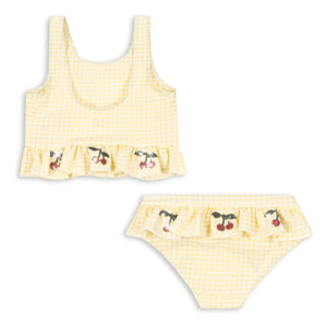 Konges Sløjd - Etta Patterned Swimsuit with Cherry | Yellow