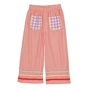 Hello Simone - Mouna Vichy Pants | Red