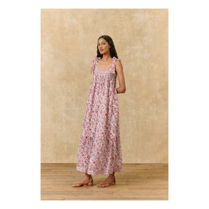 Louise Misha - Marcelette organic cotton dress | Pink