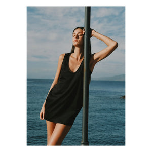 Vanessa Sposi - La Popeline Mini Dress | Black