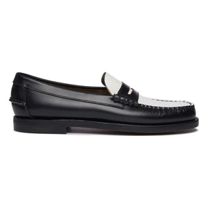 Sebago - İki Renkli Klasik Dan Mokasen | Siyah/Beyaz