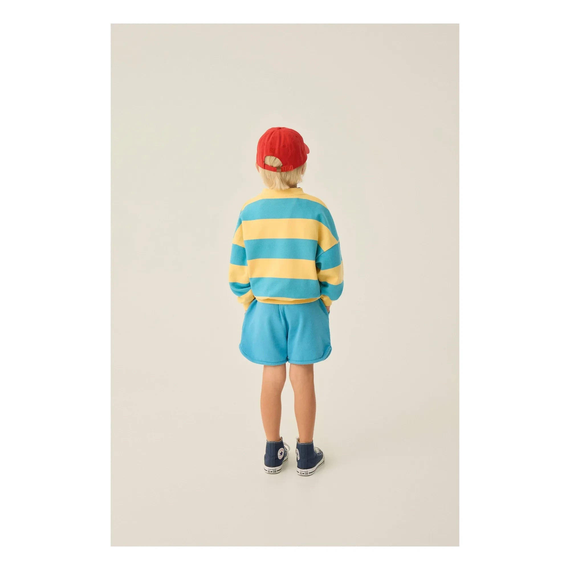 The Campamento - Oversized Striped Sweatshirt | Yellow