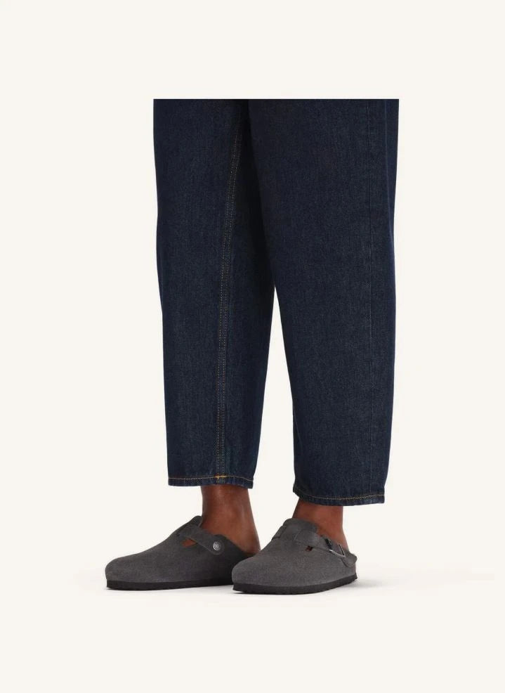 BIRKENSTOCK - Boston Süet Terlikler | Koyu gri
