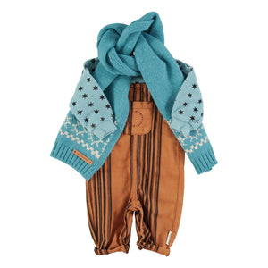 Piupiuchick - Striped Star Sweatshirt Organic Cotton | Blue