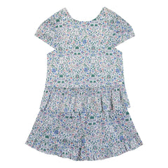 Tartine et Chocolat - Liberty Blouse and Shorts Set | White