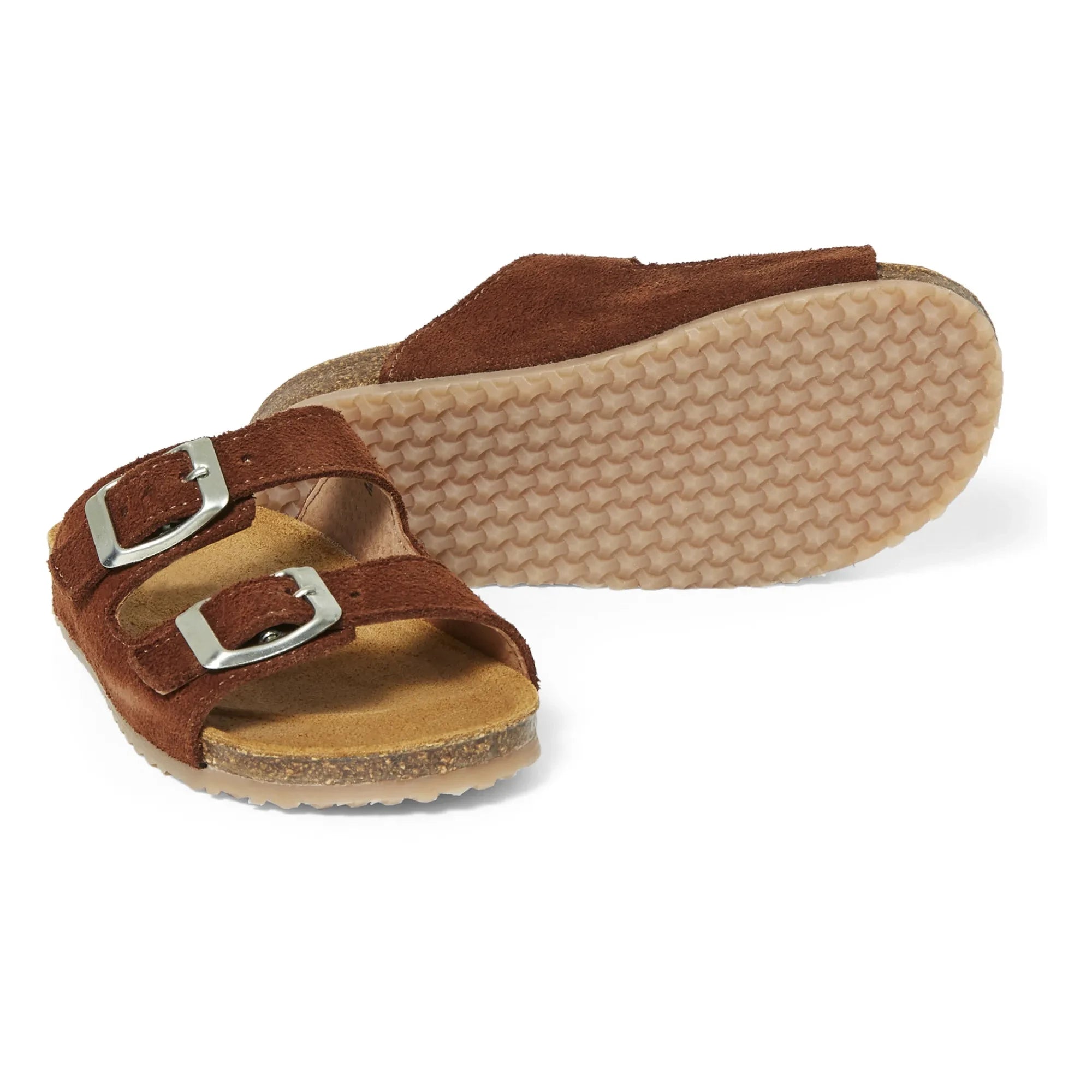 Pèpè - Two Con Me - Double Buckle Sandals | Brown